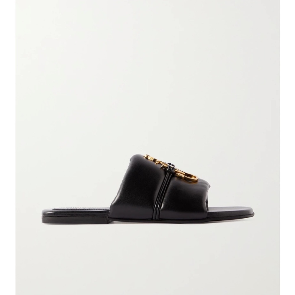 ❤️SALE❤️JW Anderson Anchor logo-embellished quilted leather slides - Picture 5 of 11